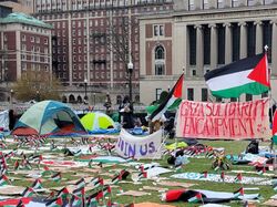 הפגנה פרו-פלסטינית בצורת מאהל סולידריות, אוניברסיטת קולומביה