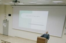 אפרים לפיד בהרצאת מורשת לחניכי קורס מש"קי דוברות 2015.
