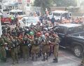 חטיבת החילוץ של פיקוד העורף בזירת נפילת טיל ששוגר מאירן במבצע עם כלביא, בבני ברק.