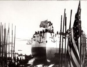 picture of large boat entering the water