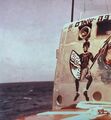 טקס חציית המשווה סיפון אח"י עכו במהלך הפלגת מבצע יופי 1975.